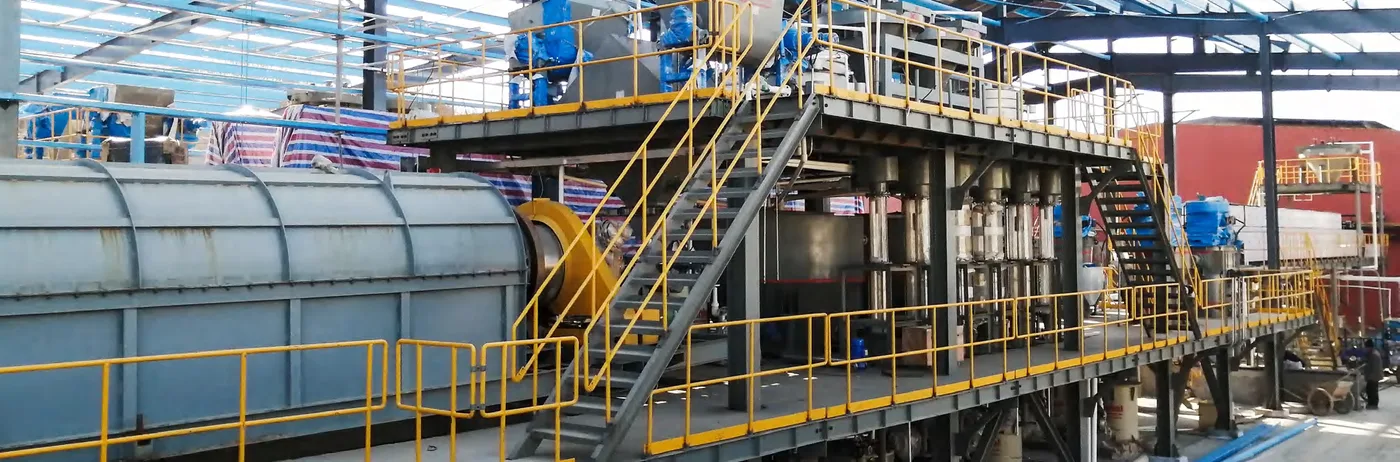 Process piping and flotation circuit in a fluorite plant