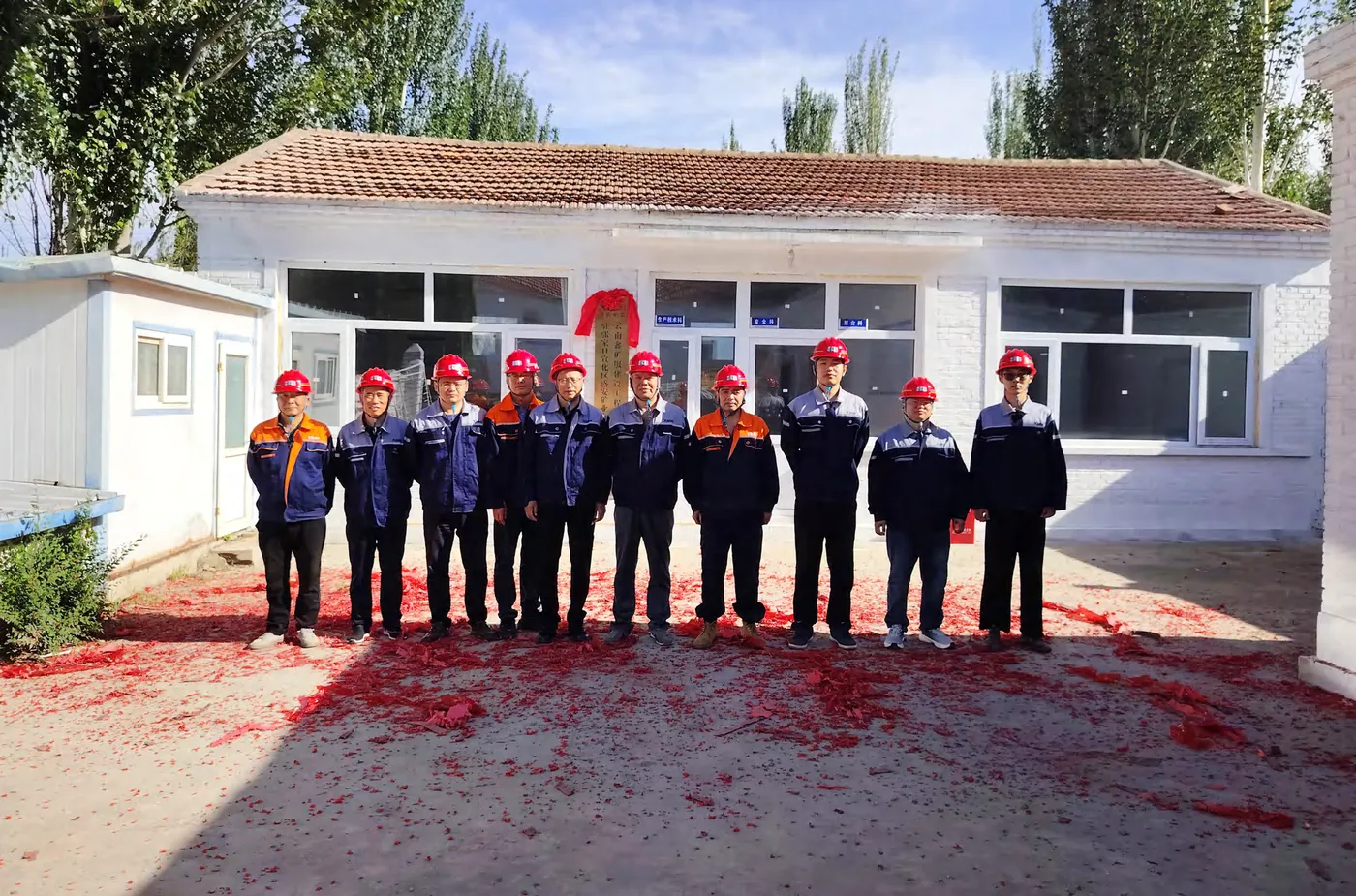 Xinhai project team at an overseas site office
